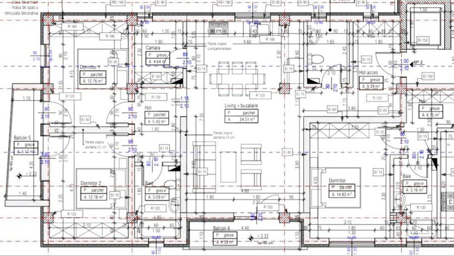 Apartament 3 camere, 88mp utili, zona Mehala