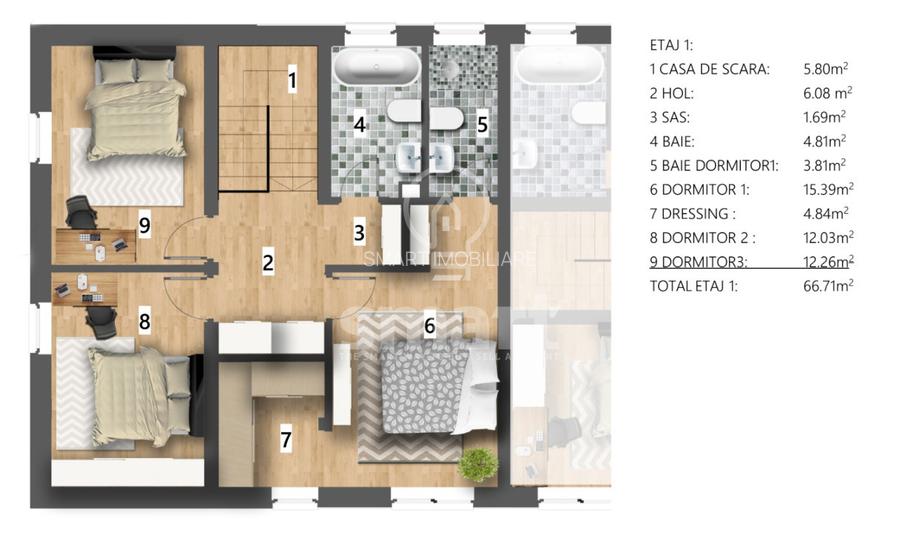 Casa de inchiriat , Voronet, zona exclusiv de case - 4