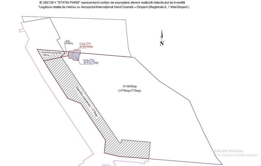 Baneasa,oportunitate investitie,dezvoltare,DN1, metrou Paris-M6,pot=60%,Cut=2,5 - 5