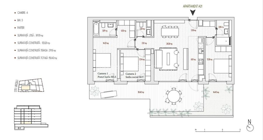 4 CAMERE || 3 BAI || TERASA + GRADINA || VIRGILIU - 1