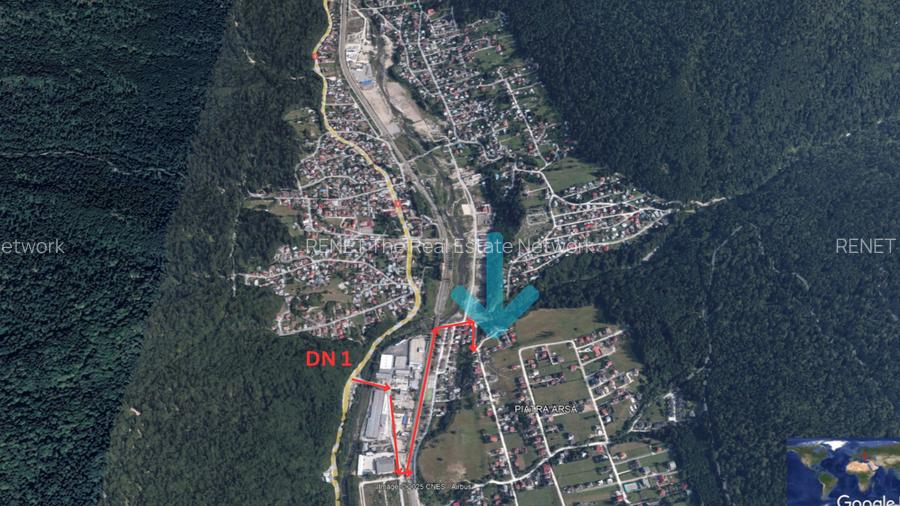 Lot intravilan Poiana Tapului. Vedere Bucegi Neobstructionata. - 4