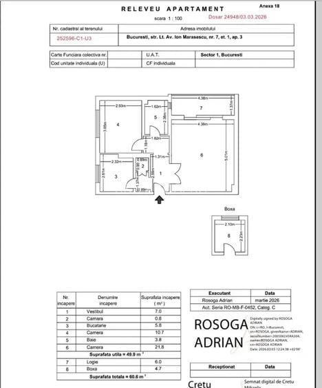 Apartament 2 camere + curte 148 mp + pod 50 mp | Piața Domenii - 15