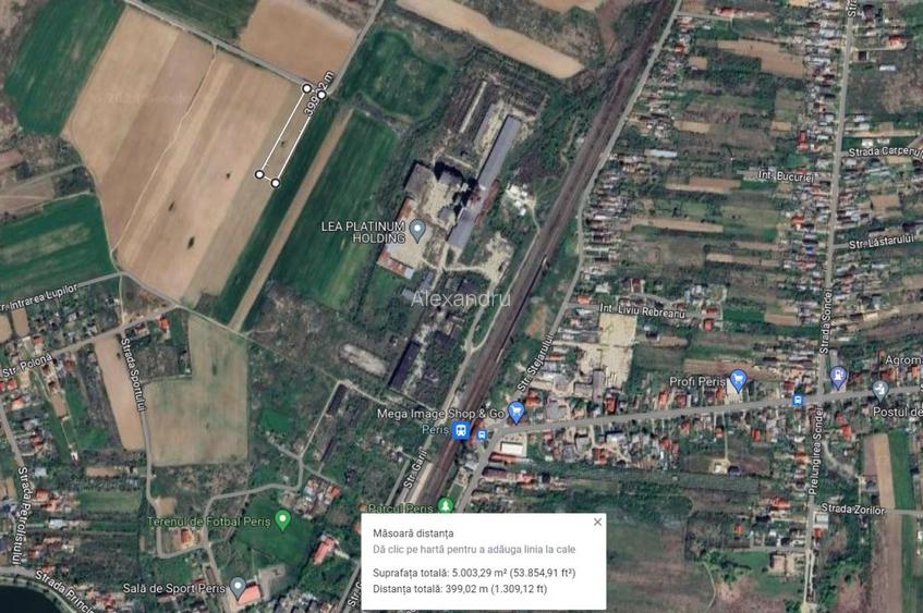 Teren intravilan 5000 mp, str.Sondei, Peris  - 6