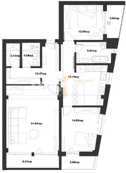 Timpuri noi | 3 camere | 119mp | et 5 | bloc 2015 | loc parcare | 430.000 euro - 14