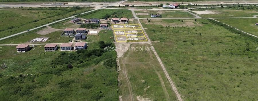 Teren intravilan, 533 mp, front 20 m, toate utilitatile -Mosnita Noua  - 2