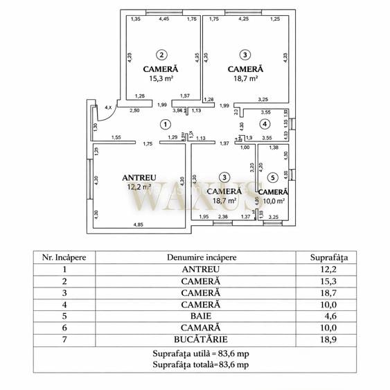 Casa pe un Nivel - SU 85MP I ST 385MP - zona Pod IRA - 5