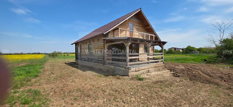 Cabana de vânzare din lemn masiv Mihăilești | 500 mp teren -Potențial investiție - 6