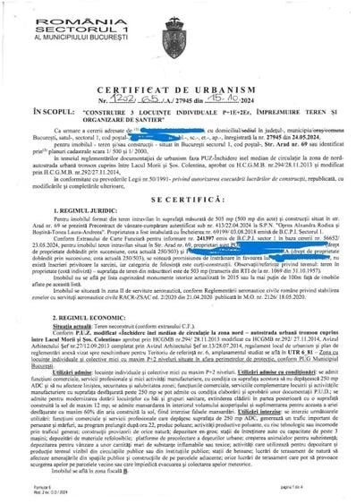 TEREN DE VANZARE 503MP ,BUL. ION MIHALACHE ( PIATA MURES - CHIBRIT )