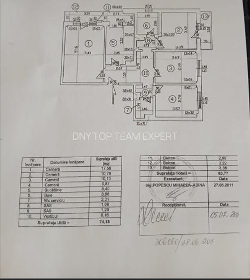 Apartament 4 camere, centrală proprie, parcare, 5 min metrou Apărătorii Patriei - 1