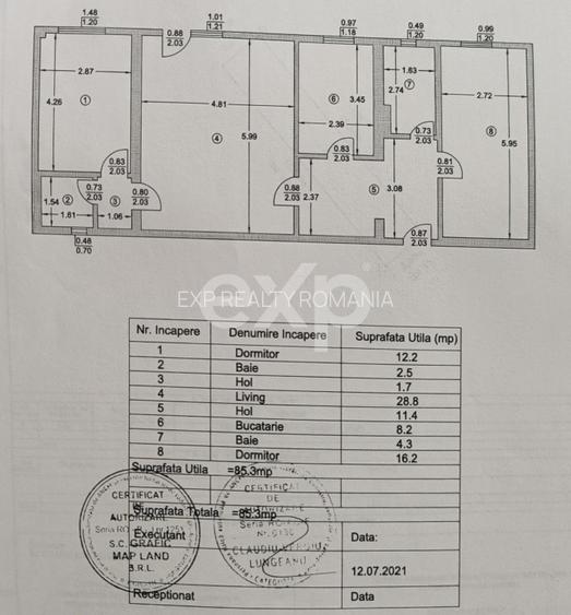 Mioveni – Robea | 3 camere | 85 mp | Grădină proprie 49 mp | Bloc 2021 - 1