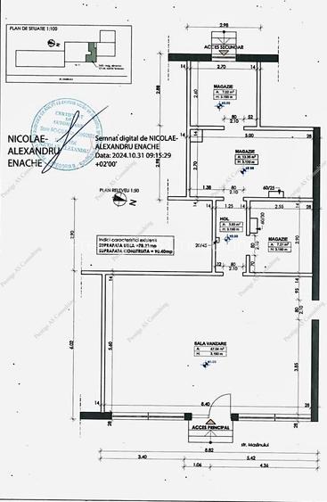 SAD 80mp | Pretabil Birouri, Farmacie, | Blascovici - 1