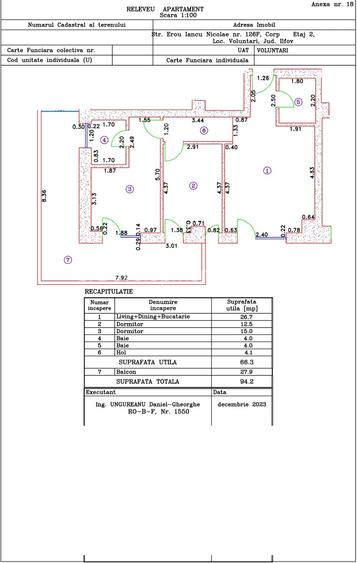 Apartament 3 camere Cortina 126 Erou Iancu Nicolae | Parcare Subterana |Bloc Nou - 23