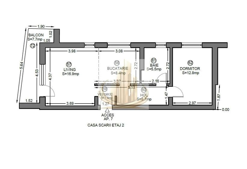 Apartament 2 camere  | et 2| Mobilat, utilat | Dumbravita - 5