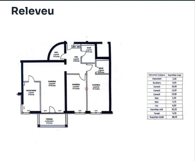 Vand apartament 3 camere gereros de 83mp  Avantgarden Bartolomeu - 8