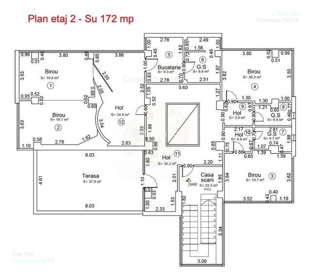 Spațiu pentru birouri langa Funshop Buziașului - 38