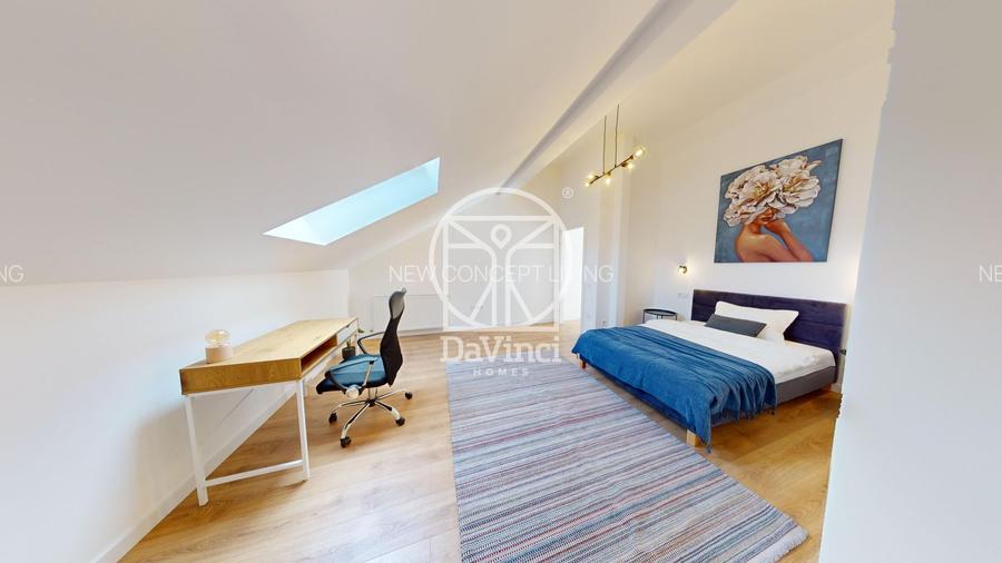 Penthouse 3 camere, intabulat, finisat la cheie, contoare montate - 8