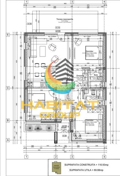 Casă parter 4 camere | 90 mp | Teren 415 mp | STB în complex - 4