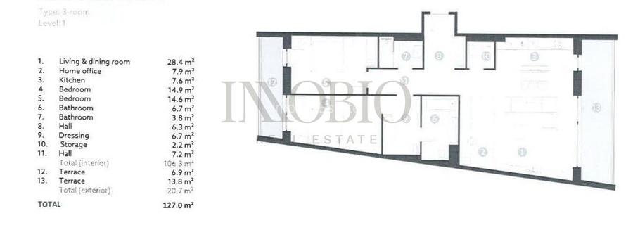 Apartament 3 Camere | 2 Locuri de Parcare | The Ivy - 24