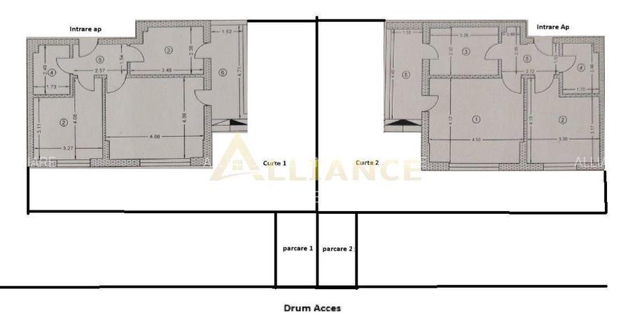 Apartament 2 camere decomandat + gradina 50mp - Mobilat/Utilat - 10