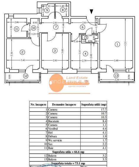 Apartament 3 camere decomandat 5 min metrou Gorjului - 1