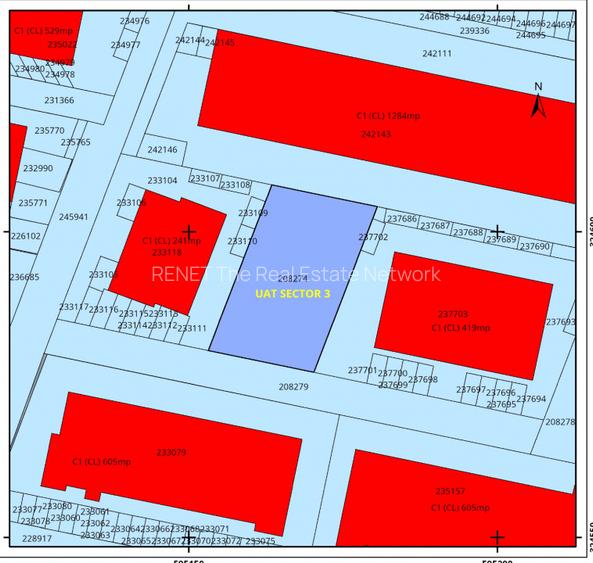 Teren intravilan 580 mp | Sector 3 | Deschidere 17 m | COMISION 0% - 7