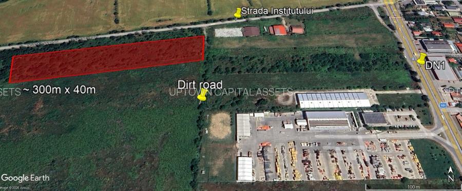 Teren intravilan | rezidential-industrial 12.280mp Balotești – DN1 Value Center - 2