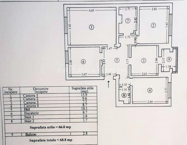 Apartament 4 camere - Inel II - 125.000 euro (Cod E2+E7) - 13