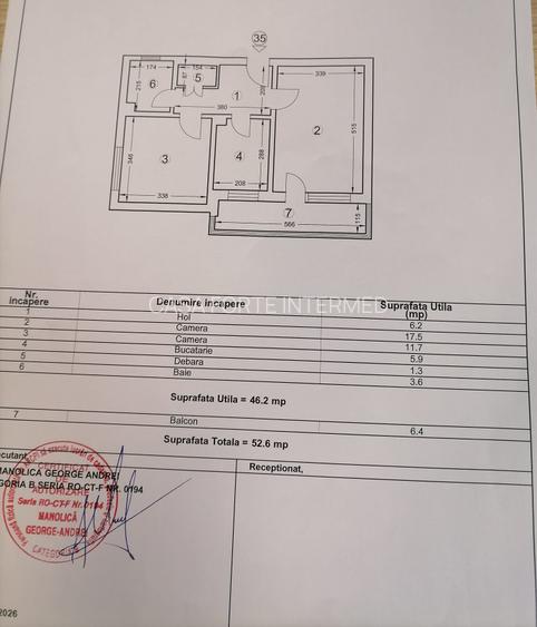 Apartament 2 camere  Tomis Nord Tic Tac 85000 euro - 8