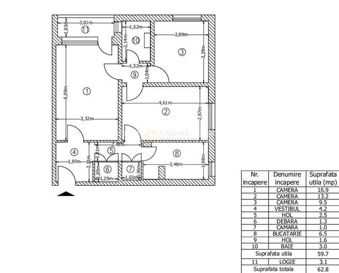 3 Camere - 63MP | Adapost Antiaerian | Metrou Grivita - 10 minute - 1