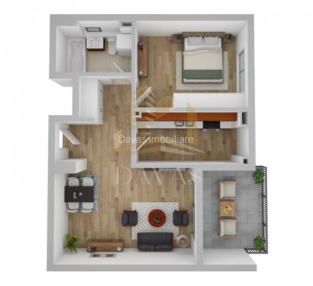 Apartament de 2 camere decomandat |  Andrei Muresanu Sud - Augustin Presecan - 2