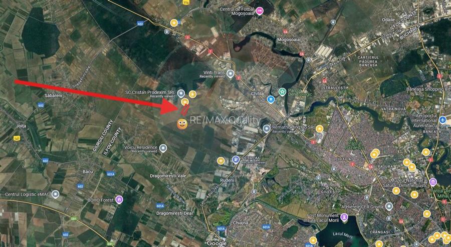 Teren 2,500mp Dragomiresti-Vale- 4 km de Centura Bucuresti - 2