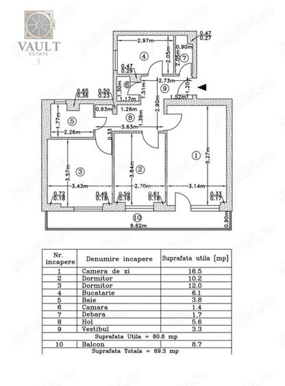 Apartament 3 camere-Decomandat-Bulevardul Lacul Tei - 1