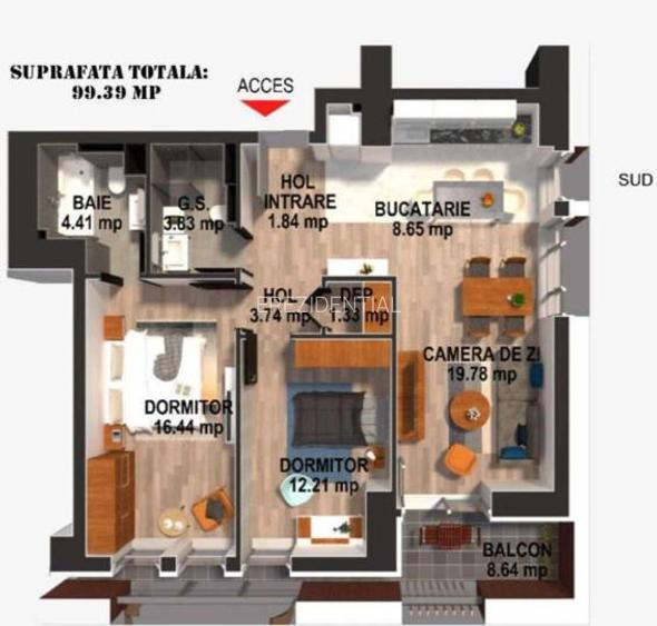 APARTAMENT 3 CAMERE MOGHIOROS RESIDENCE - 5