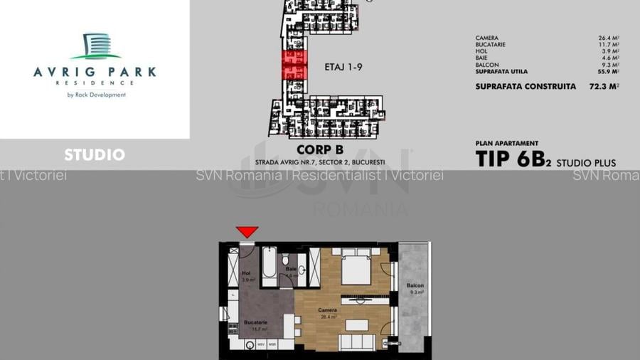 REA1023143 DIRECT DEZVOLTATOR I AVRIG RESIDENCE I 2 CAMERE - 5