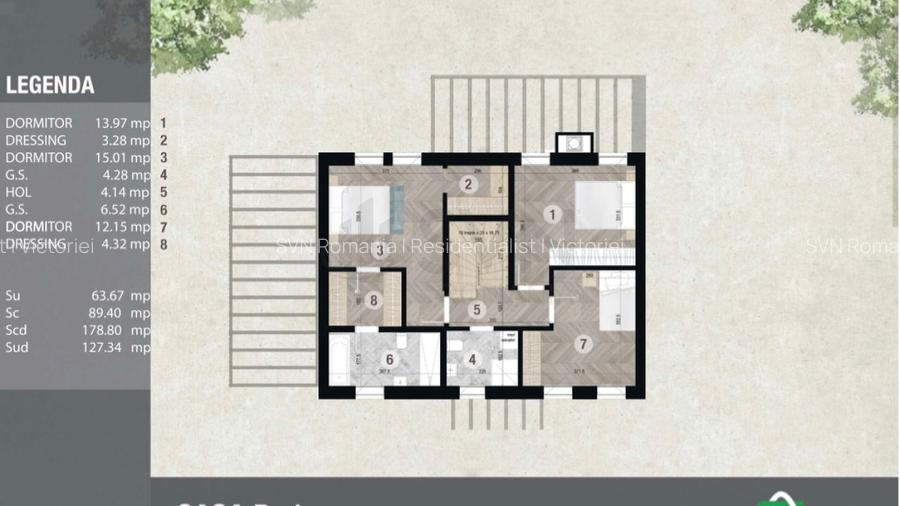 REV2001422 Vila cu 5 camere -noua- mobilata si utilata - 11