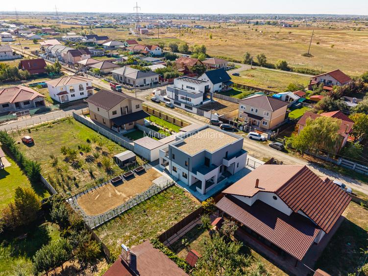 Duplex P+E în Moșnița Nouă, 3 dormitoare, 3 bai, teren 403 mp. Comision 0%