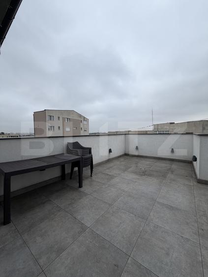 Apartament tip penthouse, 2 camere decomandate, terase panoramice, Rovine