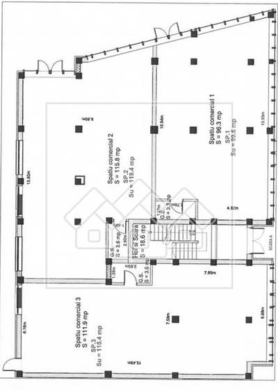 Spatiu comercial in Selimbar-116mp, vitrina stradala, terasa,4 parcari