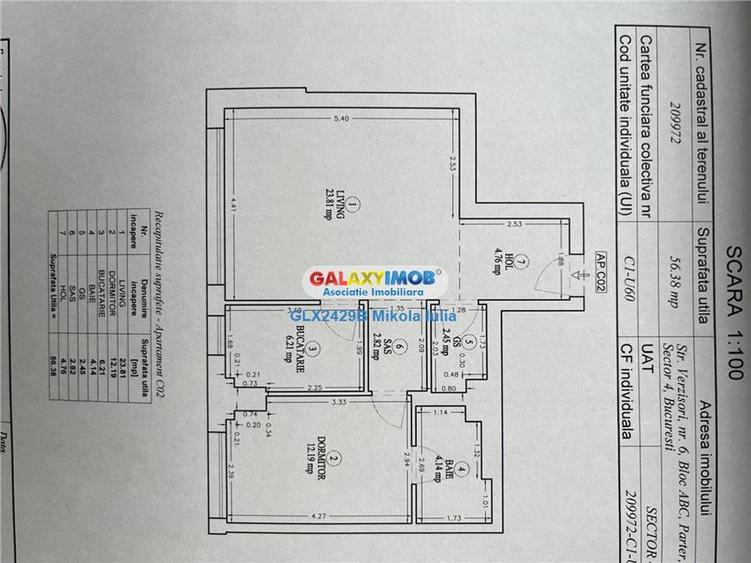 Apartament 2 camere Parter SOHO Unirii