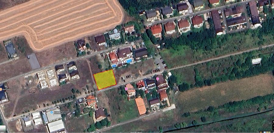 Teren constructii intravilan,Otopeni, patrat, la 3 minute de patinoar