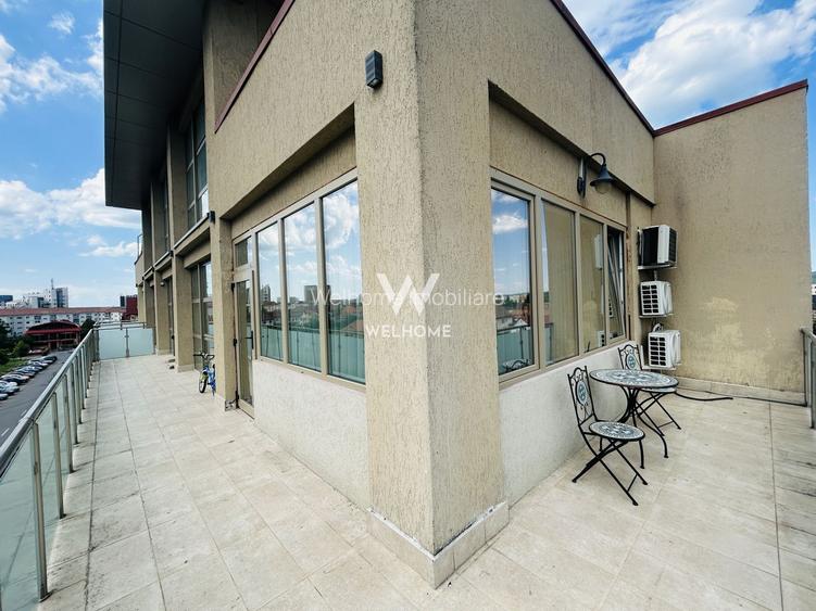 Penthouse de inchiriat, zona buna, terasa mare, mobilat si utilat - 25