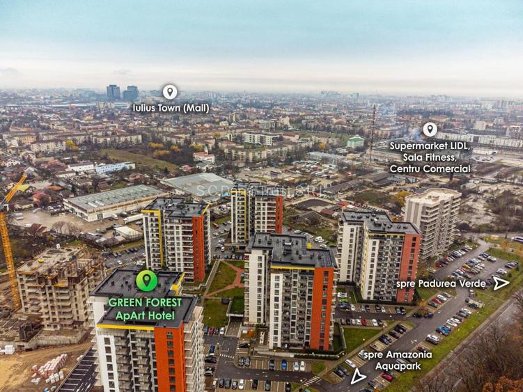 Green Forest–  Amazonia | 2 dormitoare si living | Parcare | Complet utilat | 0% - 2