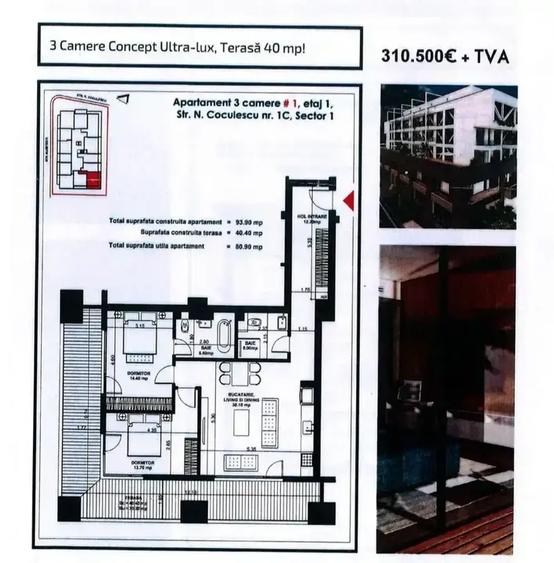 Apartament 3 camere - Aviatiei