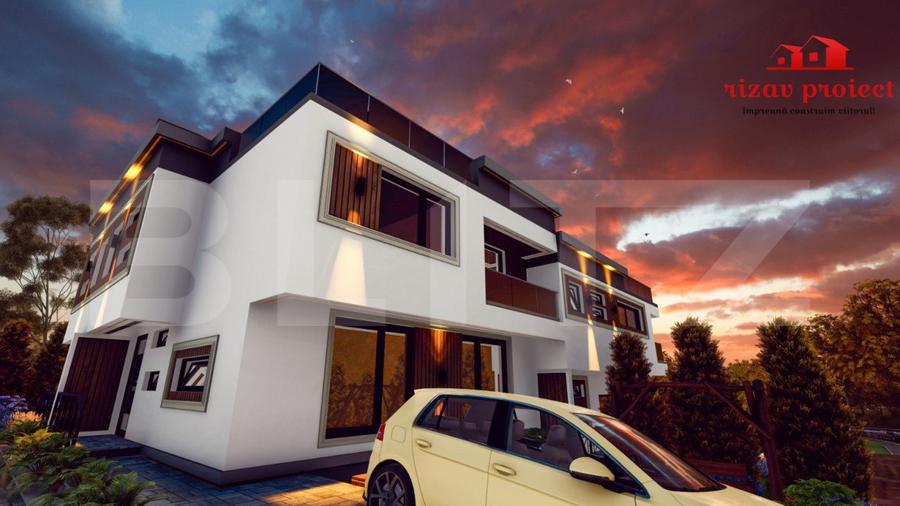 Apartament spațios 110 mp, 2 parcări, terasă și curte, finisat