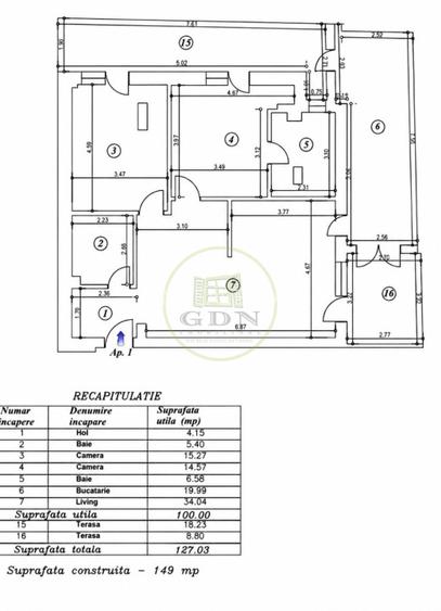 Apartament Premium 3 Camere | 100 mp Utili | 2 Terase | Parcare Subterană & Boxă - 15