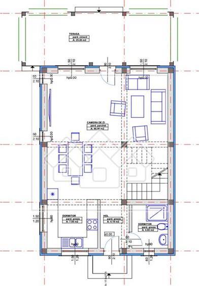 Casa individuala in Selimbar, 4 camere, 323 mp teren