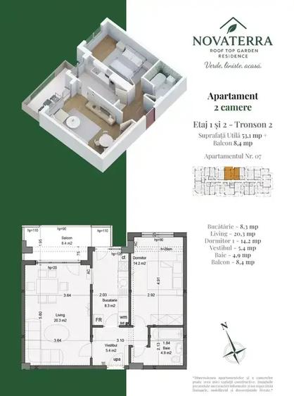 Apartament 2 camere decomandat Metrou Nicolae Teclu Bloc Finalizat