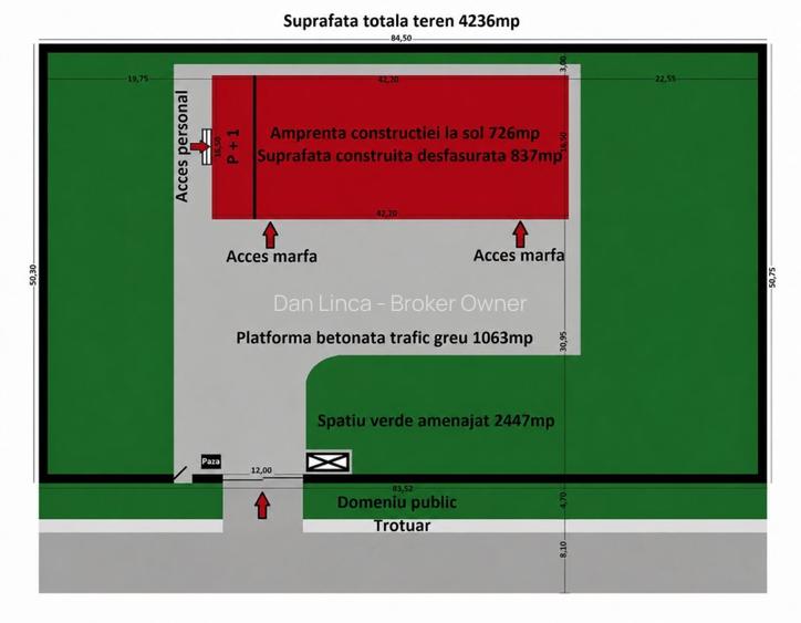 HALĂ MODERNĂ 837 MP - TEREN 4.236 MP - 90 kW – ISU - ACCES TIR - 31