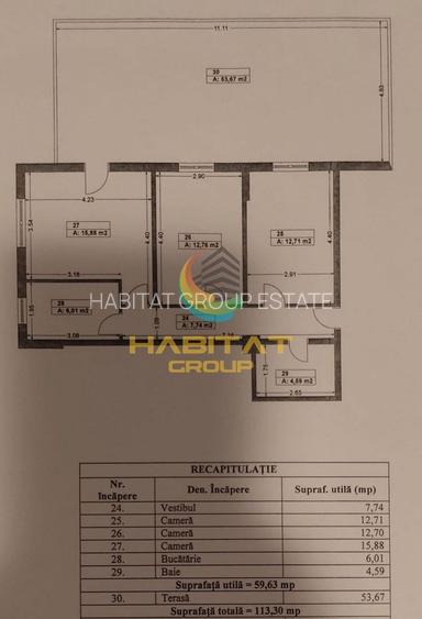 Apartament 3 camere an 2018 etaj 2 la 3 minute de Stb - 9