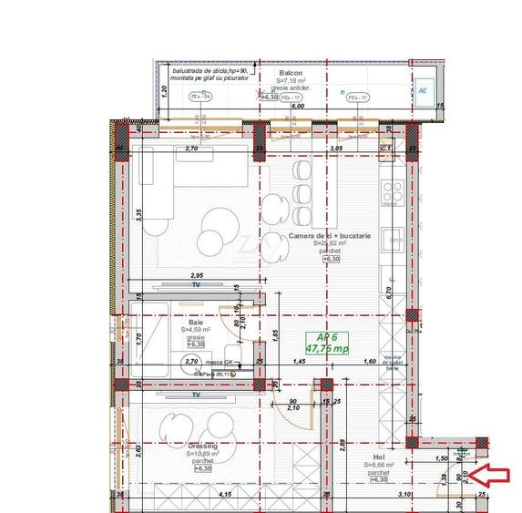 Bloc nou cu finisaje superioare. Etaj intermediar. Loc de parcare